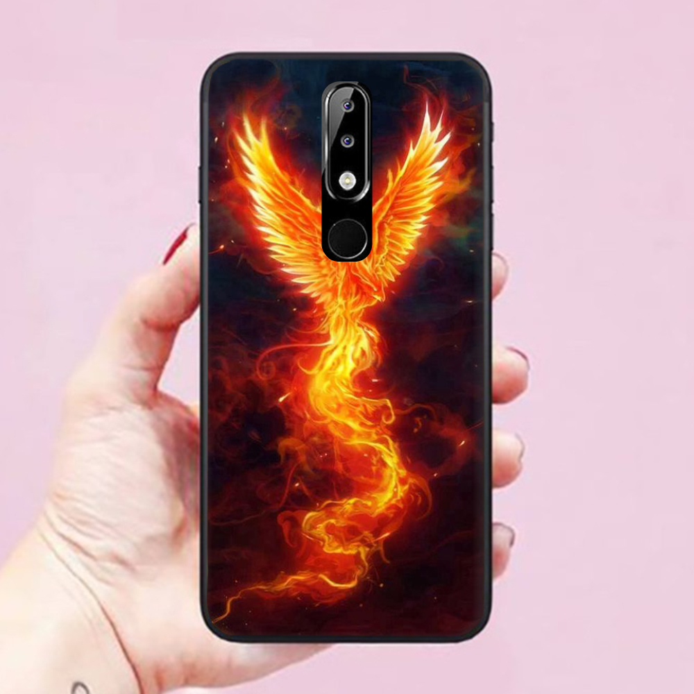 Ốp lưng dành cho điện thoại Nokia 5.1 Plus / X5 Hình Phượng Hoàng Tung Cánh