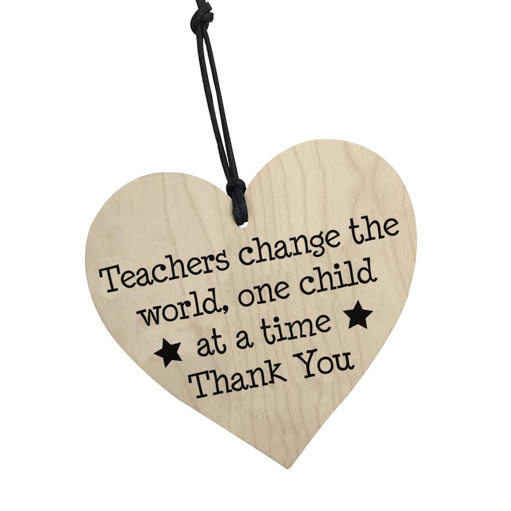 Creative Wooden Gift Tag Thank You Hanging Tag Teachers' Day Favor Tag