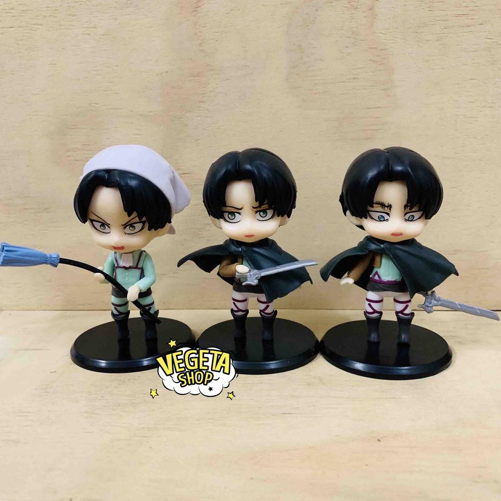Mô hình Attack On Titan - AOT - Đại chiến Titan - Eren Yeager & Levi Ackerman - Cao 10cm - Attack On Titan - Bán lẻ
