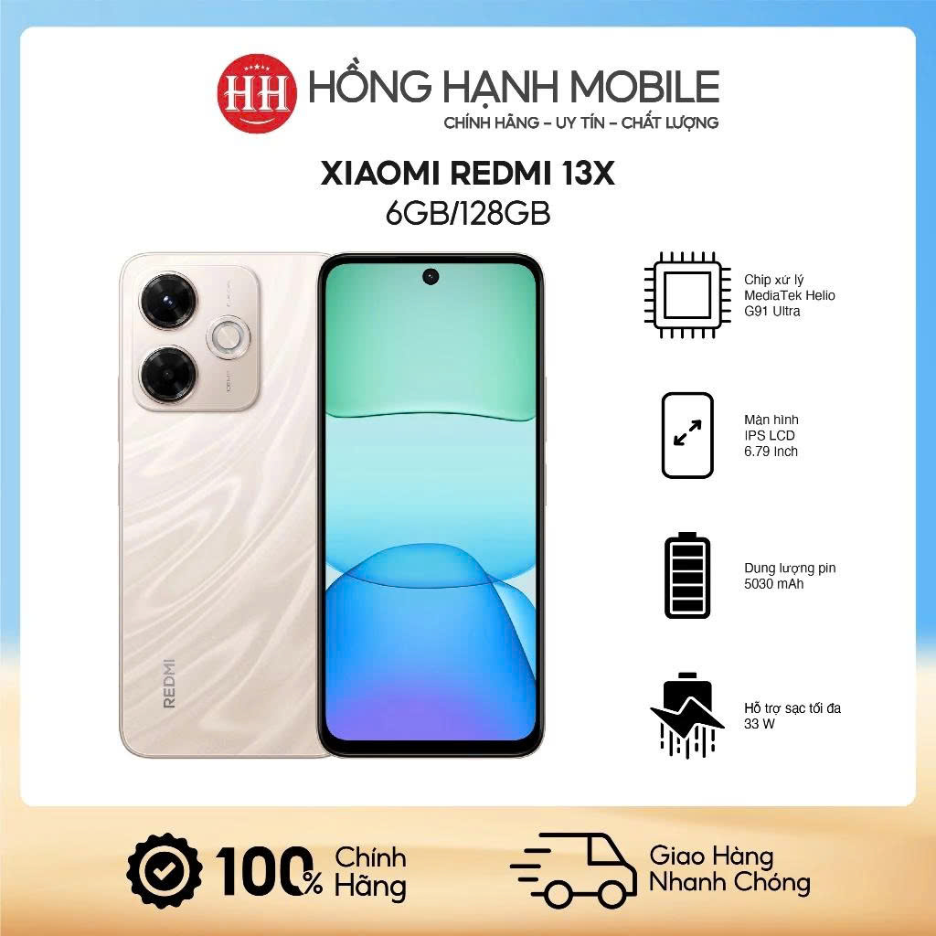 Điện Thoại Xiaomi Redmi 13x 6GB/128GB - Hàng Chính Hãng