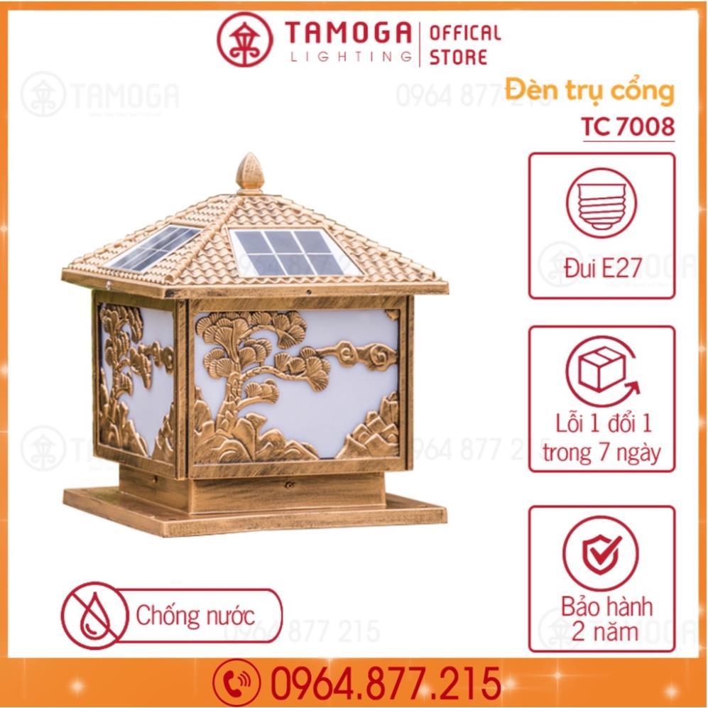 Đèn trụ cổng năng lượng mặt trời Cỡ 300mm hình Cây Tùng