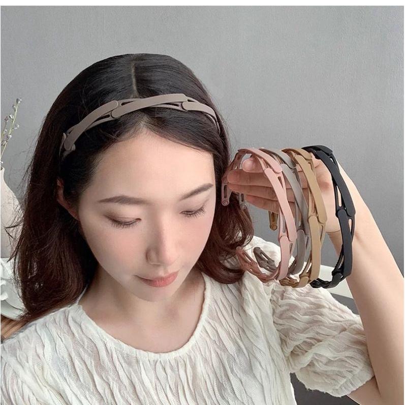 Băng đô, bờm cài tóc nhựa dẻo gấp gọn thời trang màu pastel xinh xắn