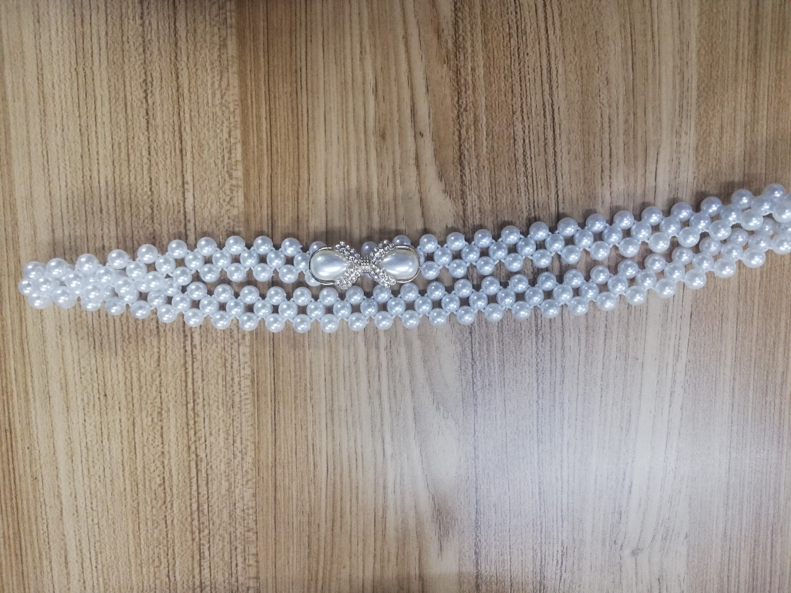 Thắt lưng nữ, dây nịt nữ ngọc trai - hình nơ