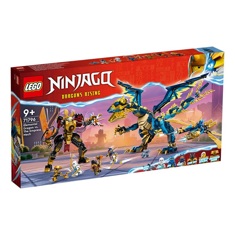 Đồ Chơi Lắp Ráp Rồng Nguyên Tố Đối Đầu Chiến Giáp Đế Vương Lego Ninjago 71796 (1038 chi tiết)