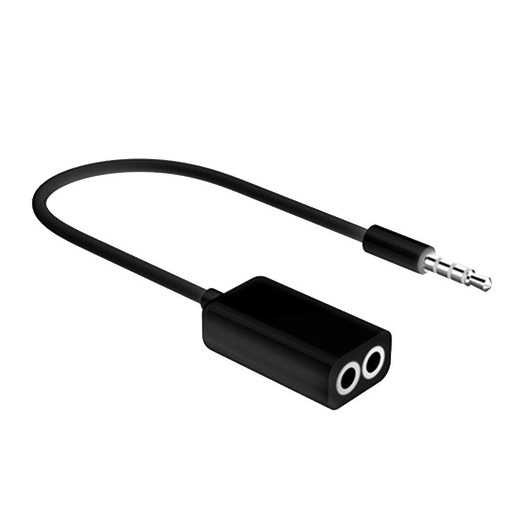 3.5mm Stereo Male Plug to Dual Female  Audio Extension Y Splitter Cable