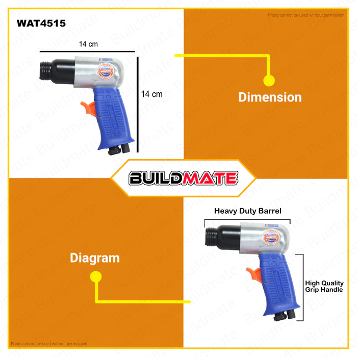 MÁY ĐỤC HƠI 150MM (KHÔNG KÈM ĐẦU NỐI NHANH) WAT4515 WADFOW - HÀNG CHÍNH HÃNG