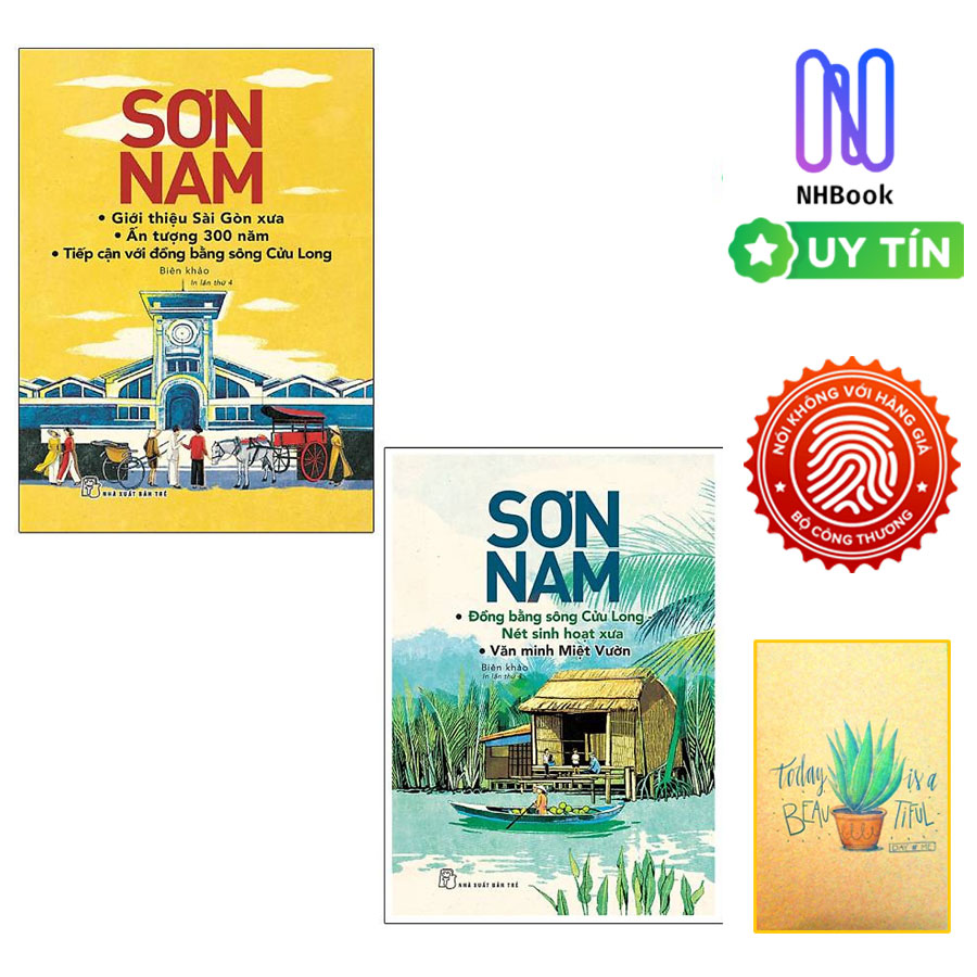 Combo Sơn Nam- Giới Thiệu Sài Gòn Xưa, Ấn Tượng 300 Năm, Tiếp Cận Với Đồng Bằng Sông Cửu Long Và ĐBSCL - Nét Sinh Hoạt Xưa, Văn Minh Miệt Vườn( Tặng sổ tay)