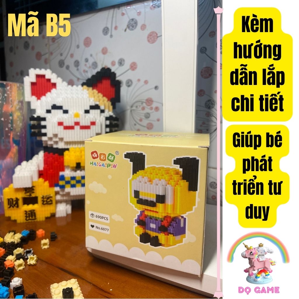Bộ Lắp Ráp 3D Các Nhân Vật Hoạt Hình Cực Yêu Dành Giúp Các Bé Phát Triển Tư Duy - Mây Shop