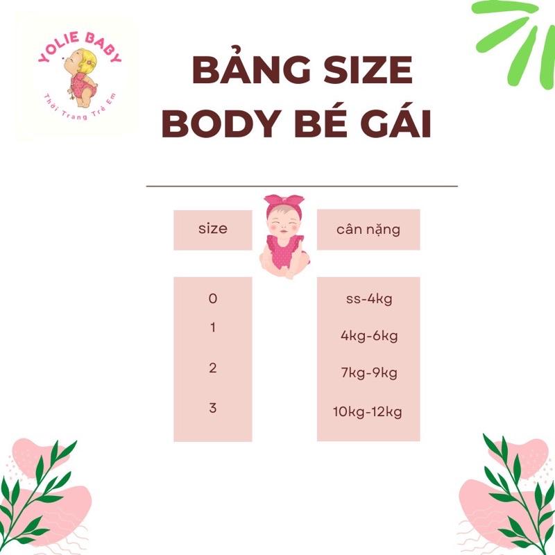 Body lá xanh sét 3 chi tiết mềm mại cho bé diện hè rất xinh
