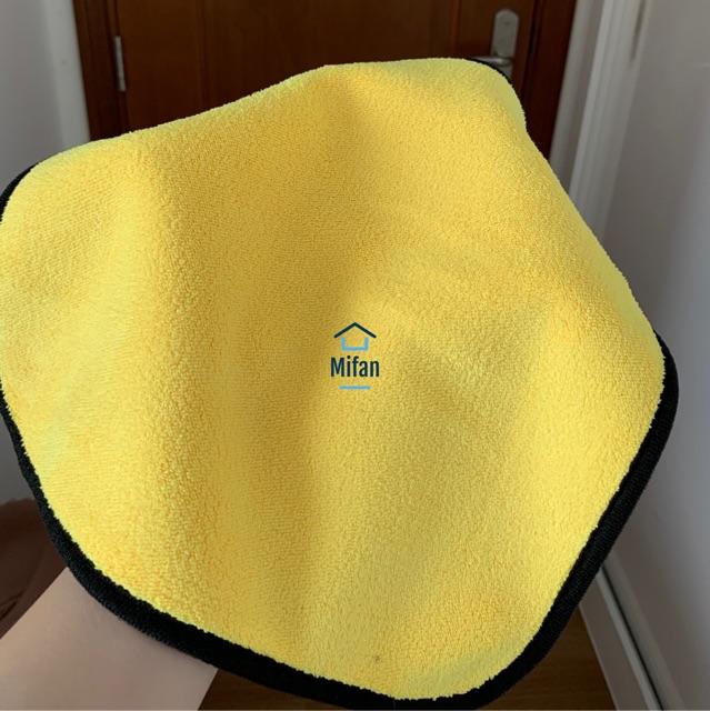 Khăn Lau Xe Hơi Ô Tô Microfiber Cao Cấp Mifan - Mật độ 600 gsm - Siêu Thấm, Không rụng lông, Không phai màu