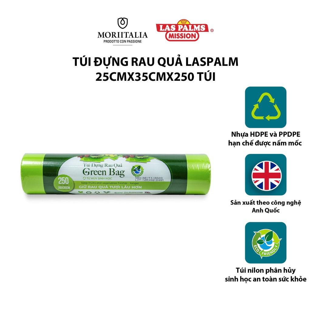 Túi đựng thực phẩm rau quả Laspalm tự hủy an toàn tiện lợi 25cmx30cm 250 túi