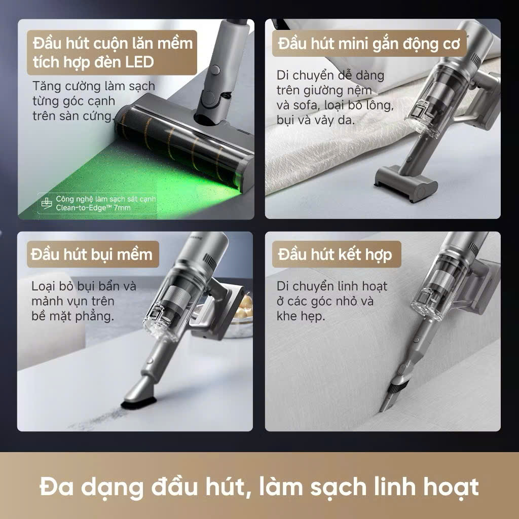 Máy Bụi Không Dây Dreame Z10S Station, Gom Rác Tự Động - Hàng Chính Hãng