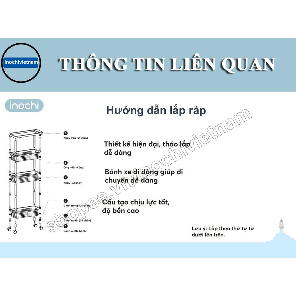 Kệ để đồ đa năng di động dùng cho nhà tắm phòng khách phòng ngủ INOCHI KE006