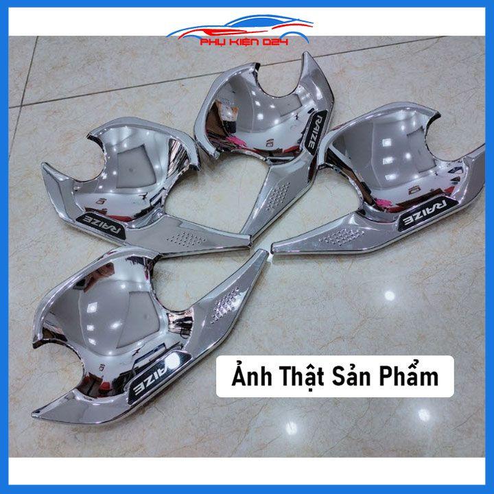 Ốp hõm mạ crom Raize 2021-2022-2023 sáng bóng chống trầy bảo vệ cửa xe ô tô