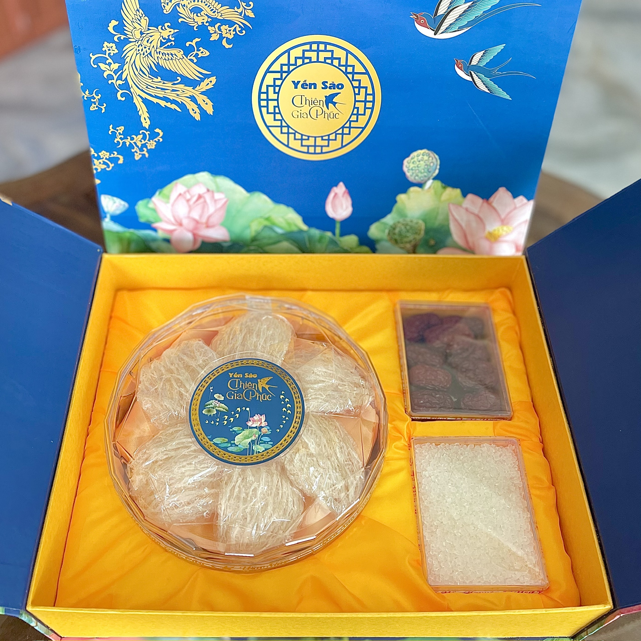 Yến Tinh Chế [Thiên Gia Phúc] 50g - Tặng kèm đường phèn, táo đỏ, hạt chia