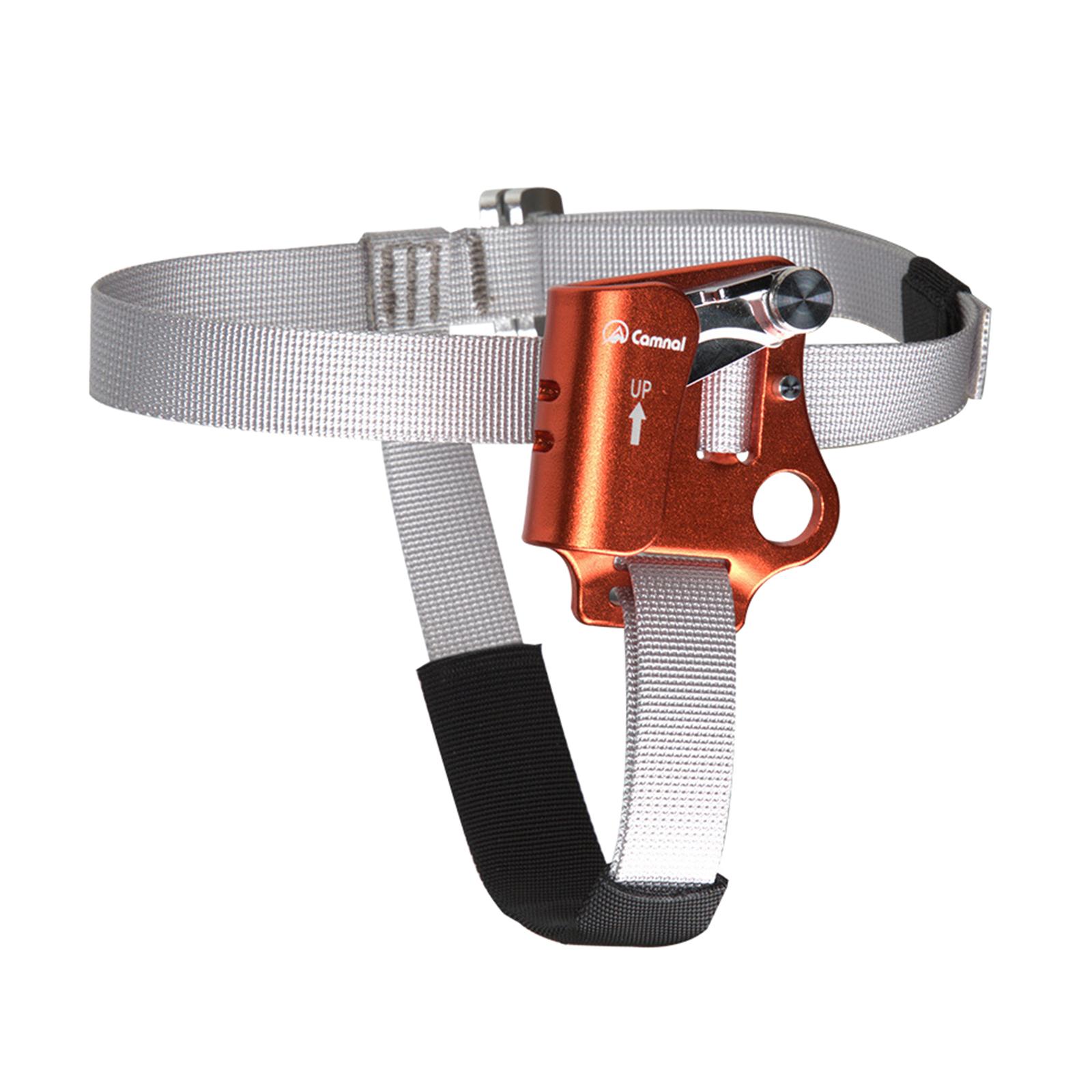 Outdoor Foot Ascender Left Right Foot Riser Rock Climbing Ascender Gear for 8-13mm Vertical Rope Tree Climbing Carving Outdoor Sports