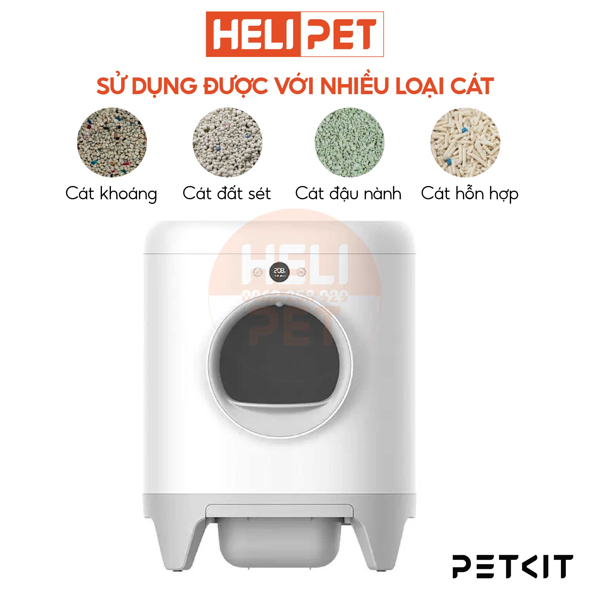 Máy Vệ Sinh, Dọn Phân Mèo Tự Động PETKIT PURA X  2024 - HeLiPet