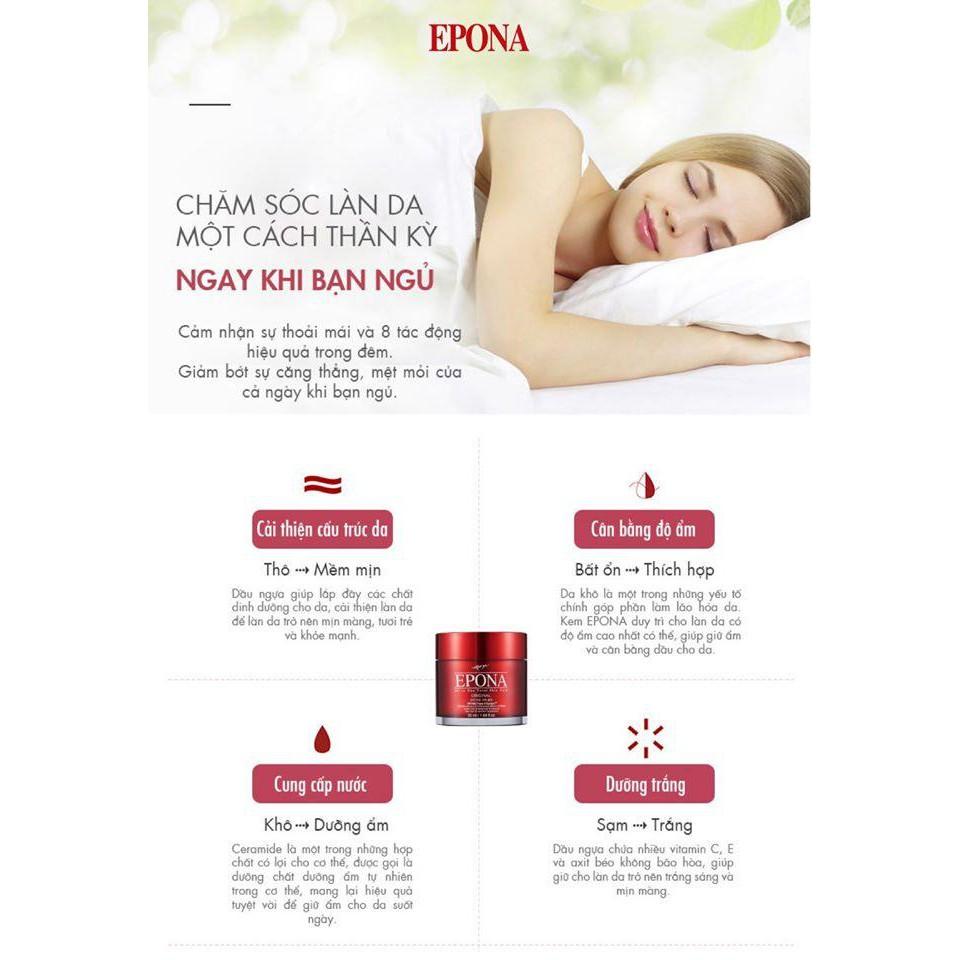 Kem Dưỡng Da Chống Lão Hóa, Dưỡng Sáng Da Dầu Ngựa Epona All In One Total Skin Care Intensive 50ml