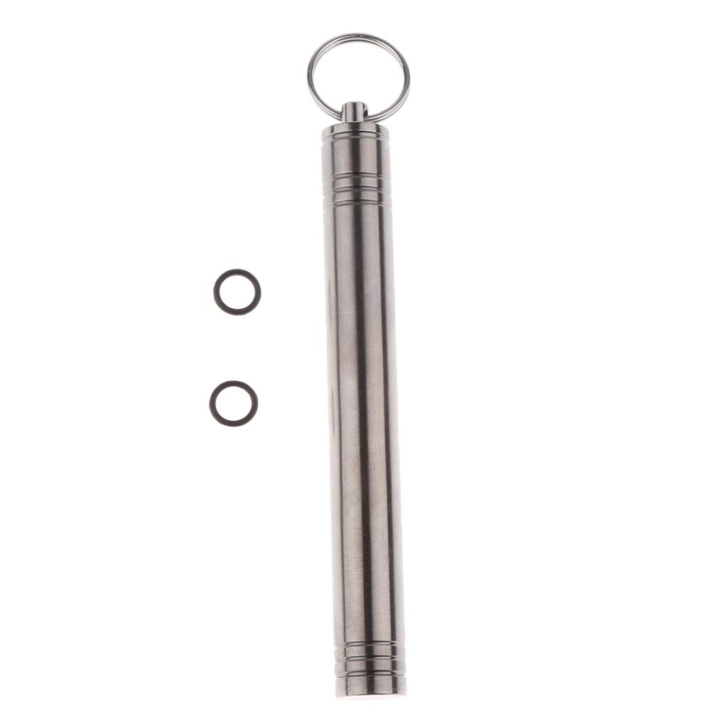 Waterproof Titanium Alloy Pocket Toothpick Ear Pick Holder Camping