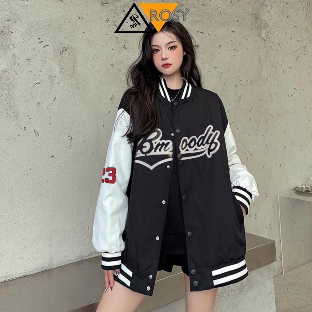 Áo khoác dù bomber unisex bóng chày 2 lớp tảng nhiệt phong cách Hàn Quốc nam nữ mặc cặp phù hợp chất dù dày dặn cao cấp, Áo khoác Bomber nam nữ chất phong cách bóng chày sành điệu, Áo khoác gió bomber form rộng unisex mặc cặp - couple