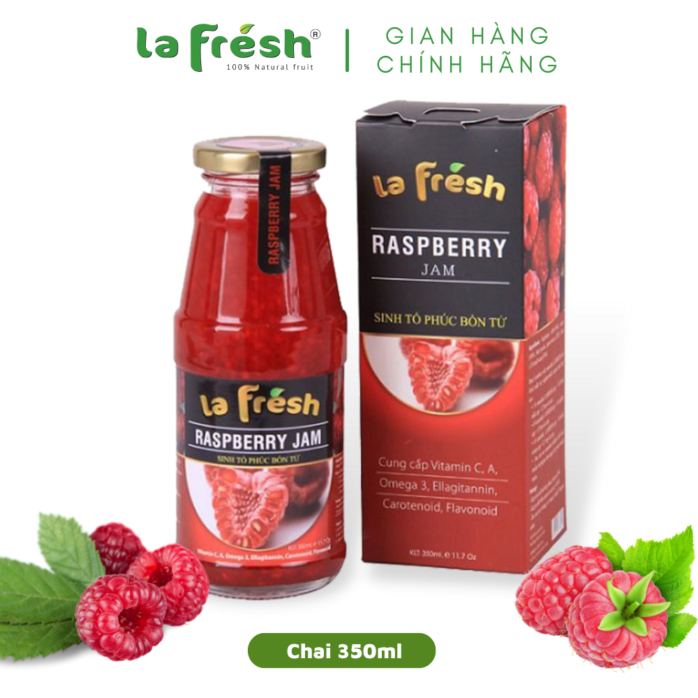 Sinh Tố Phúc Bồn Tử Lafresh Đà Lạt Chai Thủy Tinh 350ml