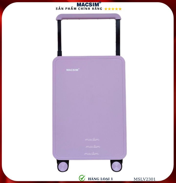 Vali cao cấp Macsim SMLV2301 cỡ 20 inch màu tím- Hàng loại 1