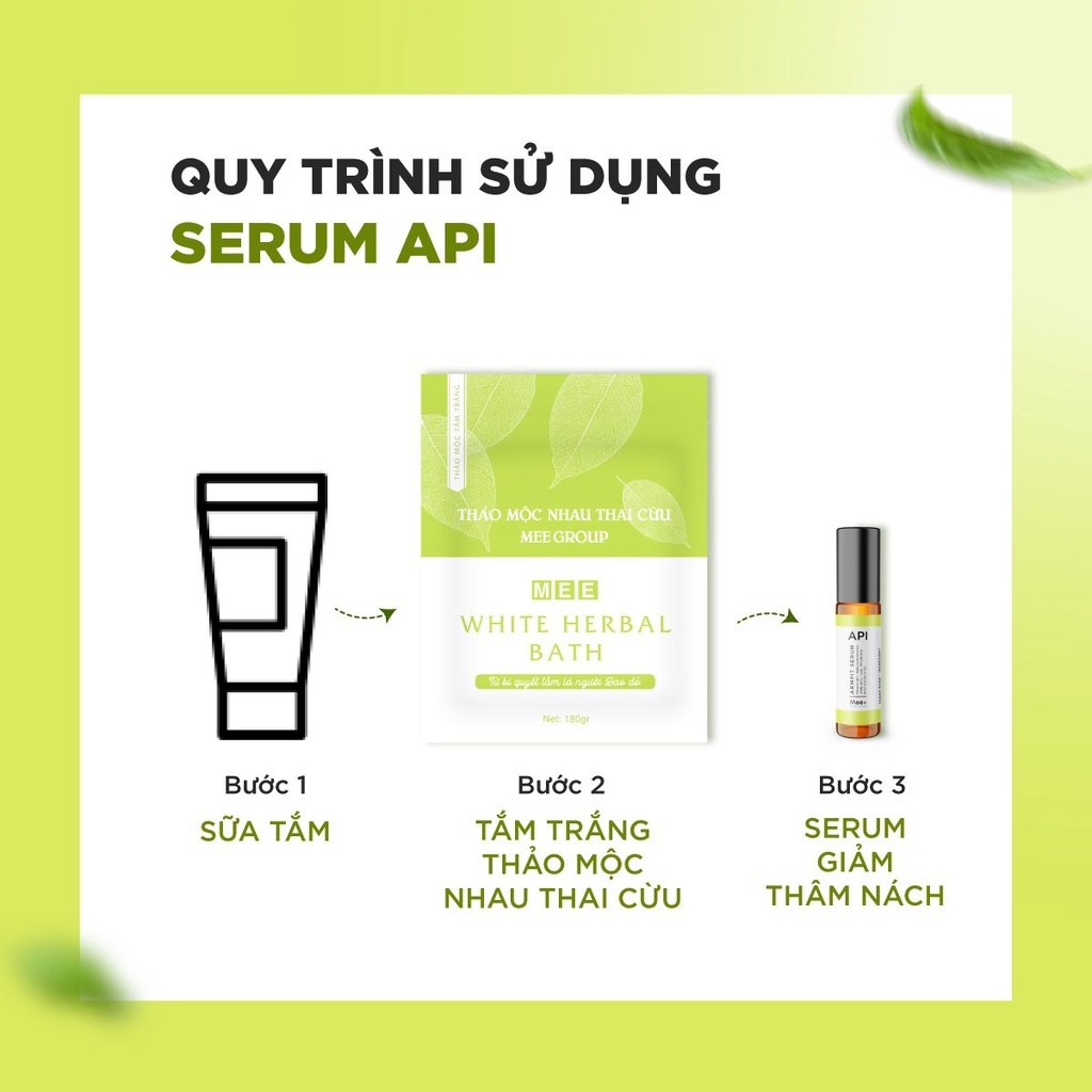 Serum Giảm thâm nách, khử mùi hôi nách API Mee Natural 6ml