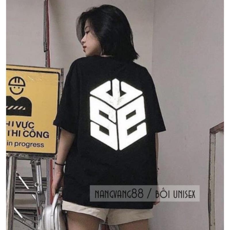 XẢ LỖ Áo Thun Phản Quang SWE Tay Lỡ Chuẩn Unisex
