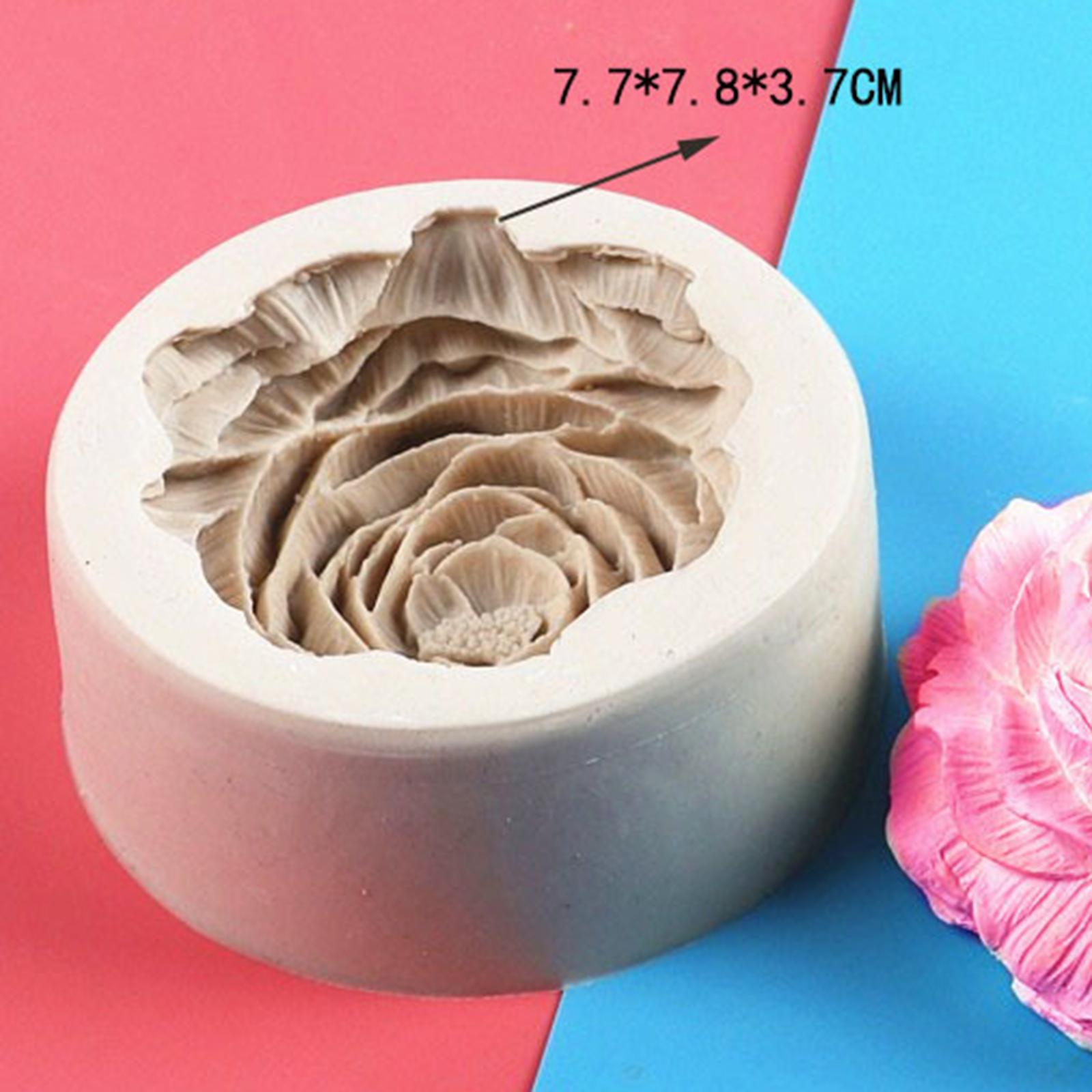 Rose Flower Mold DIY Candle Mould Clay Craft Candy Chocolate Making Tool