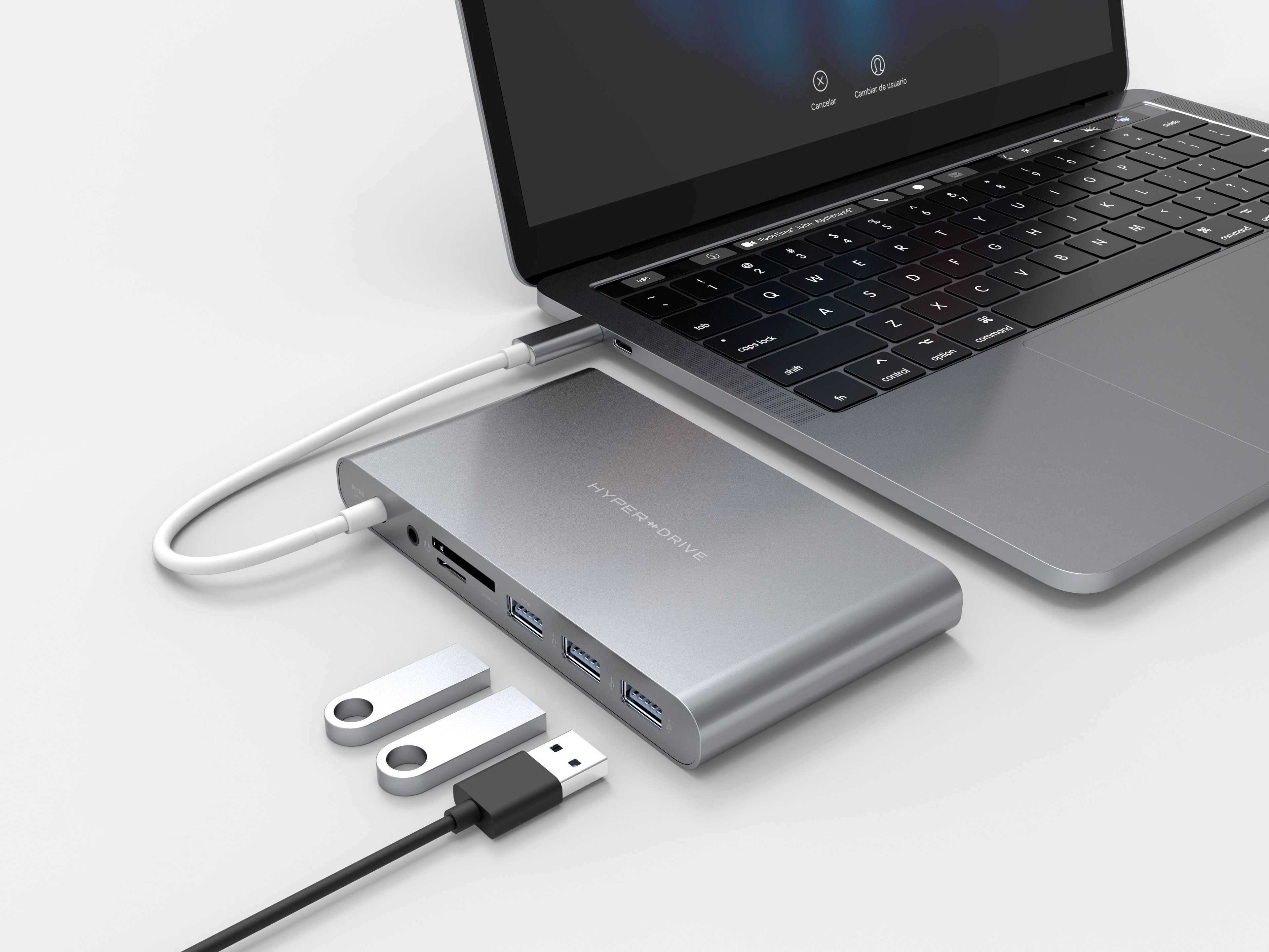 Cổng Chuyển HYPERDRIVE ULTIMATE USB-C HUB FOR MACBOOK, SURFACE, PC, USB-C DEVICES - HÀNG CHÍNH HÃNG