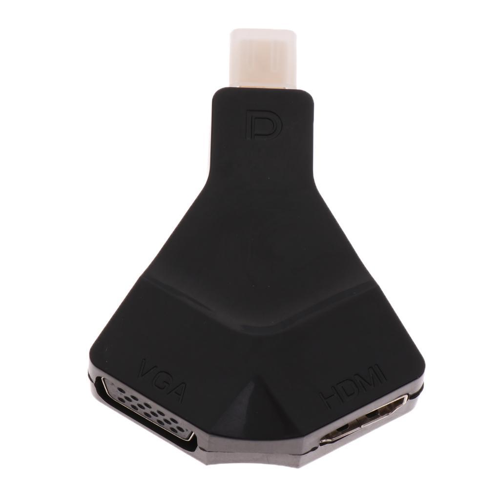 Mini  DP to  VGA Multiport Charge 4Kx2K Adapter Hub