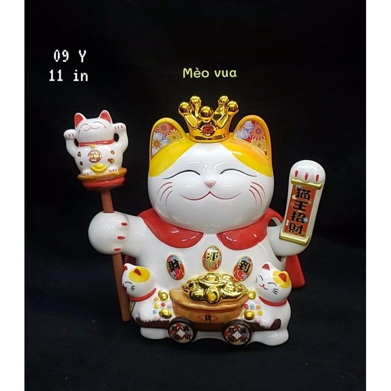 mèo thần tài vẫy tay 11in cao 27cm