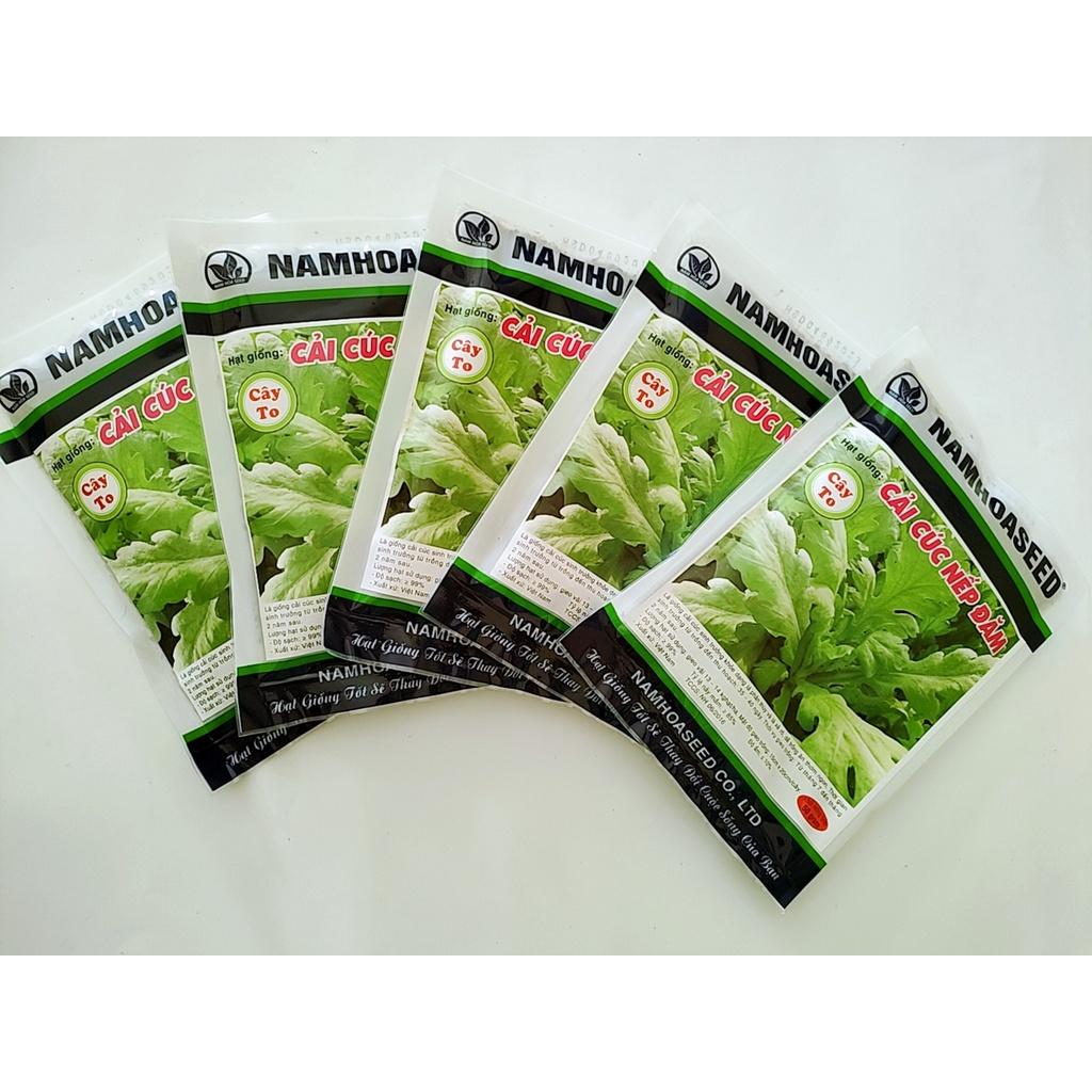 Hạt giống Cải cúc nếp đăm cao sản, siêu dễ trồng, chịu nhiệt tốt gói 50g
