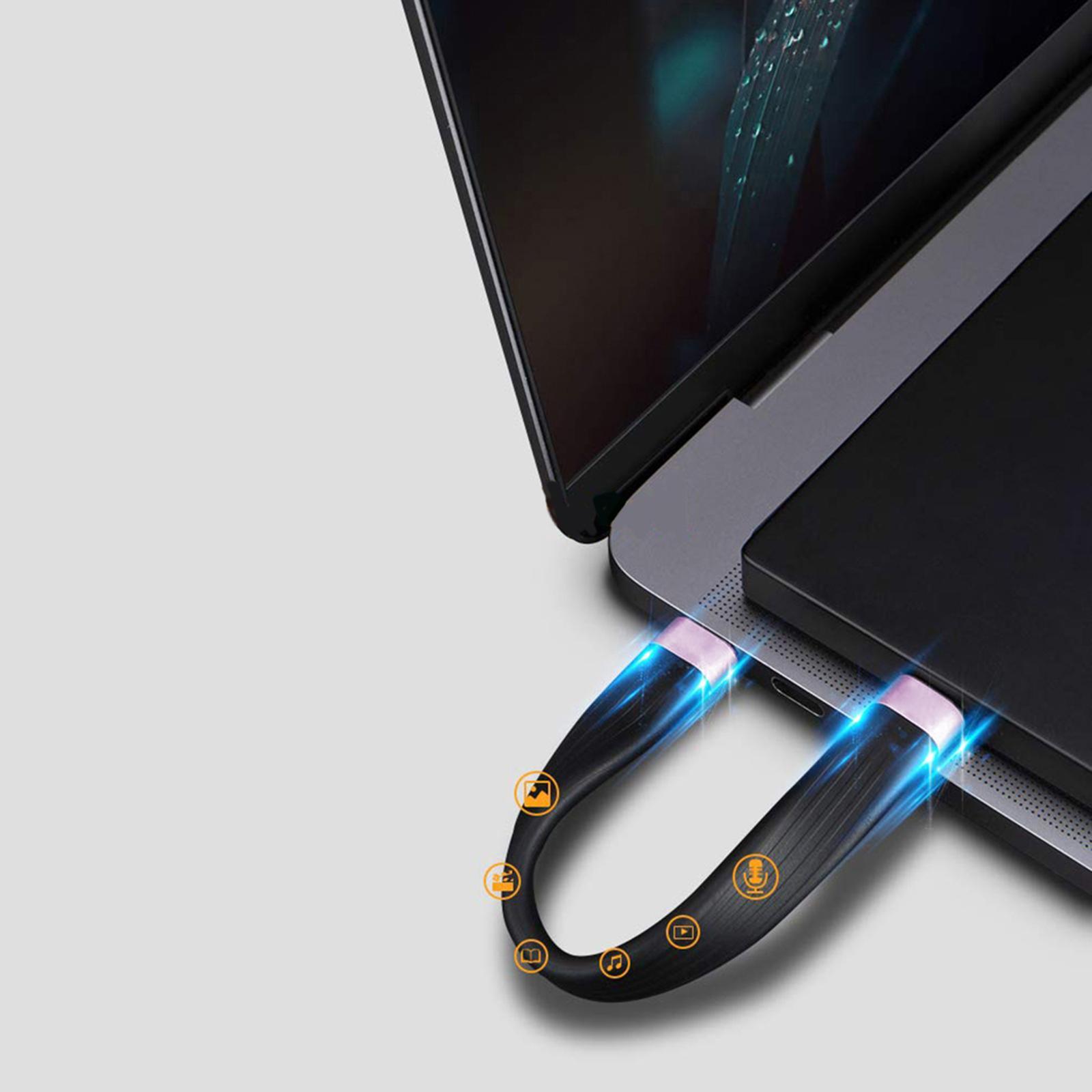 Short USB C Cable 100W 0.5ft 8k for 4/3 Docking