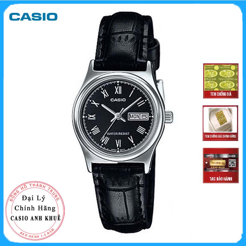 Đồng hồ nữ dây da Casio LTP-V006L-1BUDF