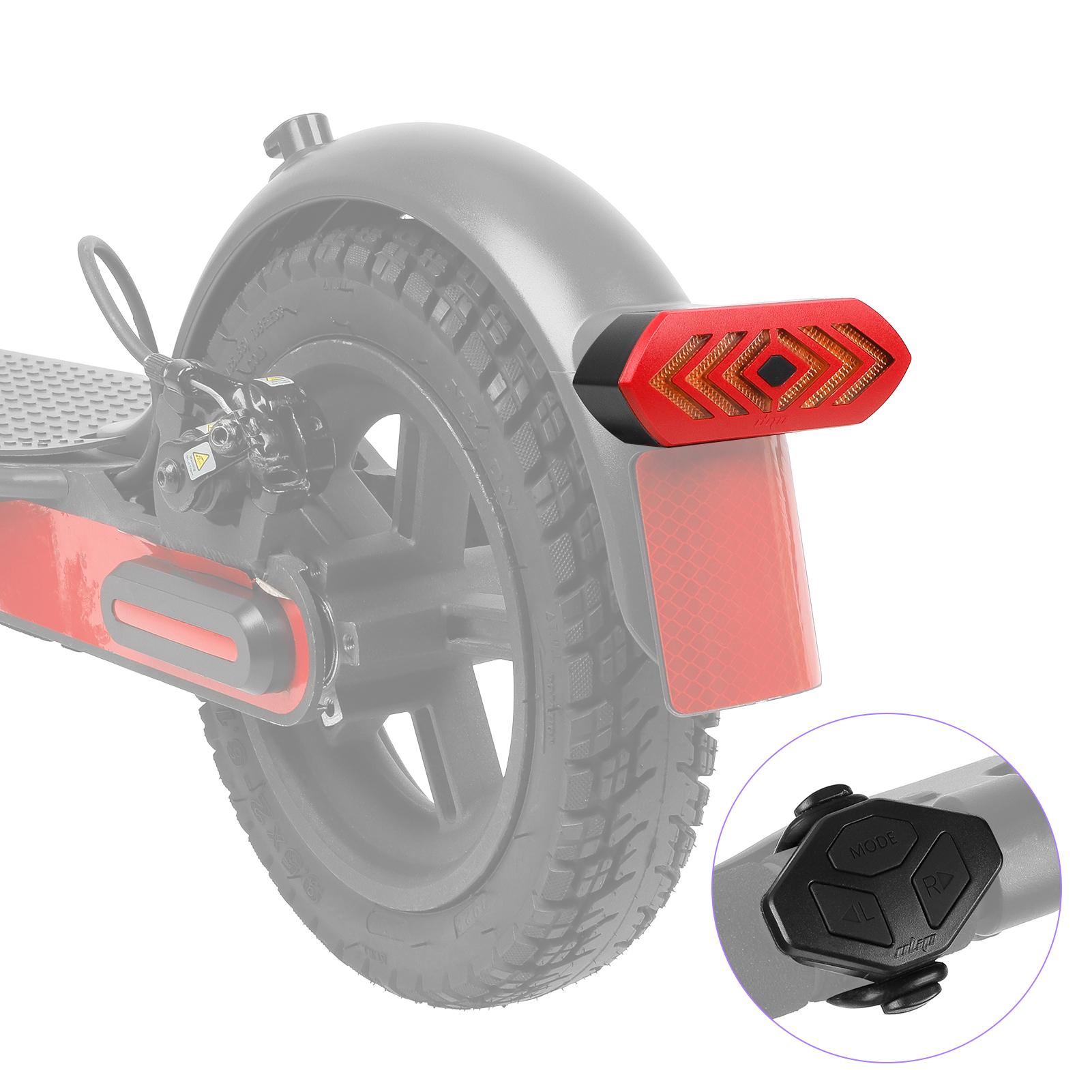 Electric Scooter Tail Light with Turn Signals Wireless Remote Control Scooter Rear Light Safety Warning Taillight Brake Light for Xiaomi Electric Scooters