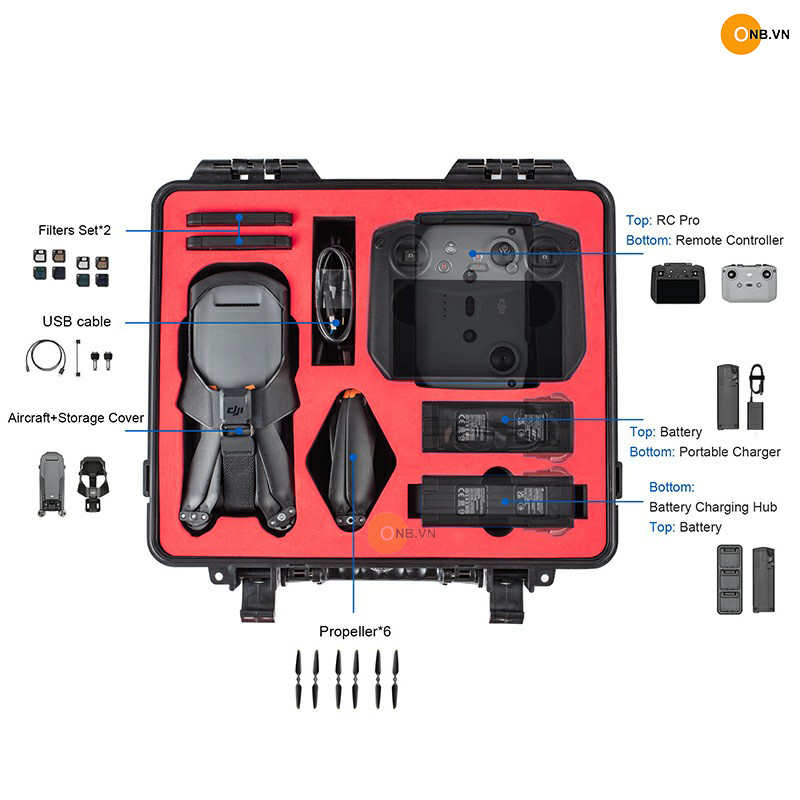 Vali Chống Sốc bảo vệ cho DJI Mavic 3 Full Phụ Kiện