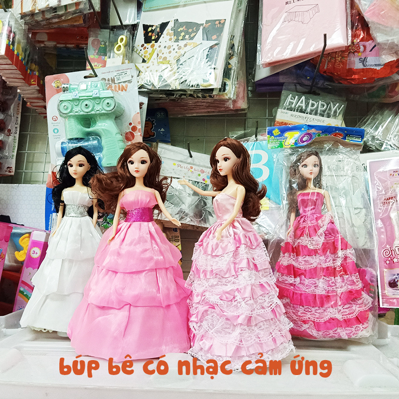 Đồ Chơi Búp Bê Barbie Cao 30cm Cảm Ứng Có Nhạc Cho Bé