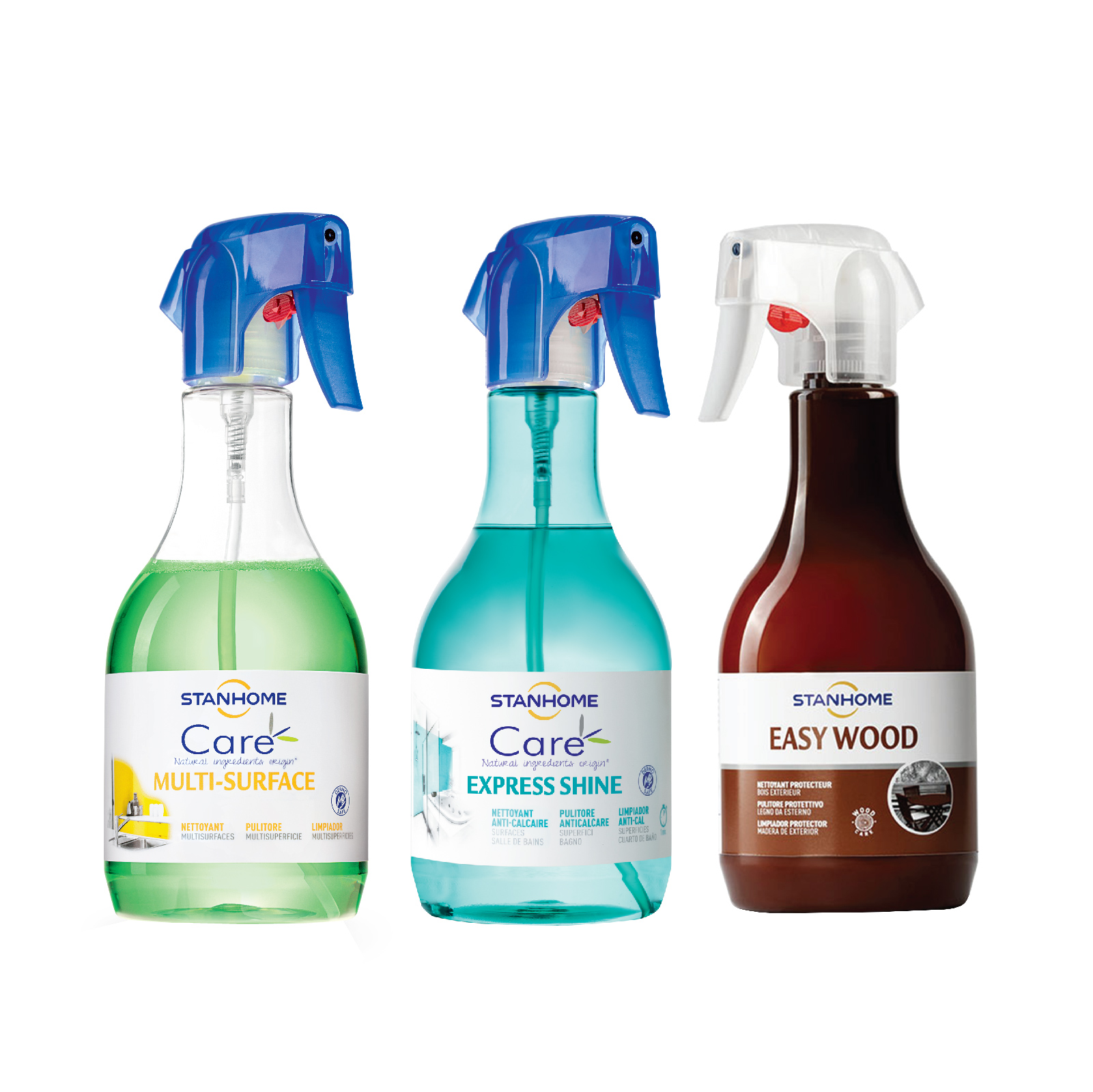 Hộp quà tặng rước lộc vào nhà 2  Stanhome multisurface care+ express shine care+ easy wood 500ml/chai x 3 chai/set