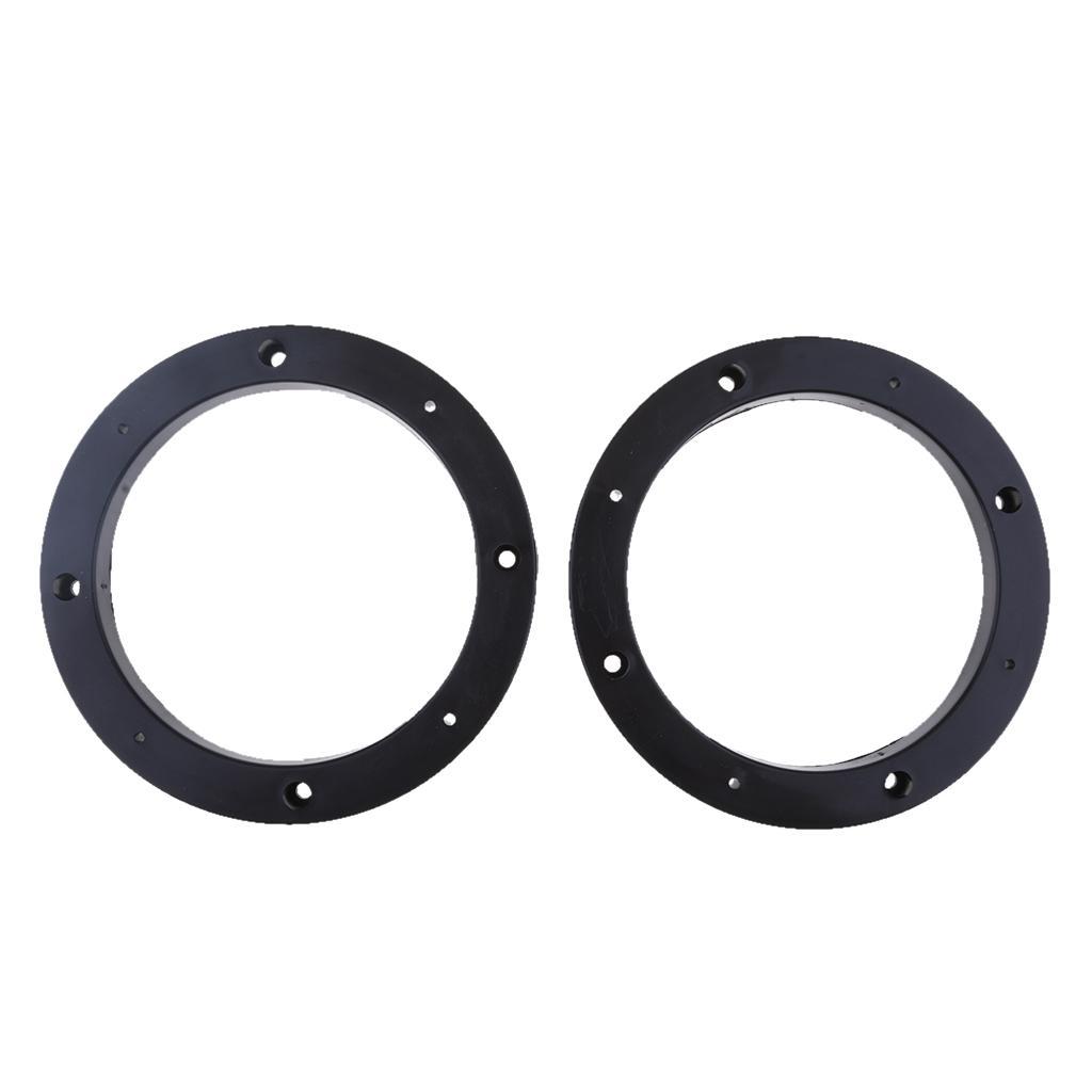 2X 2x Universal 5inch Car Speaker Spacer Adapter Bracket Holder Black