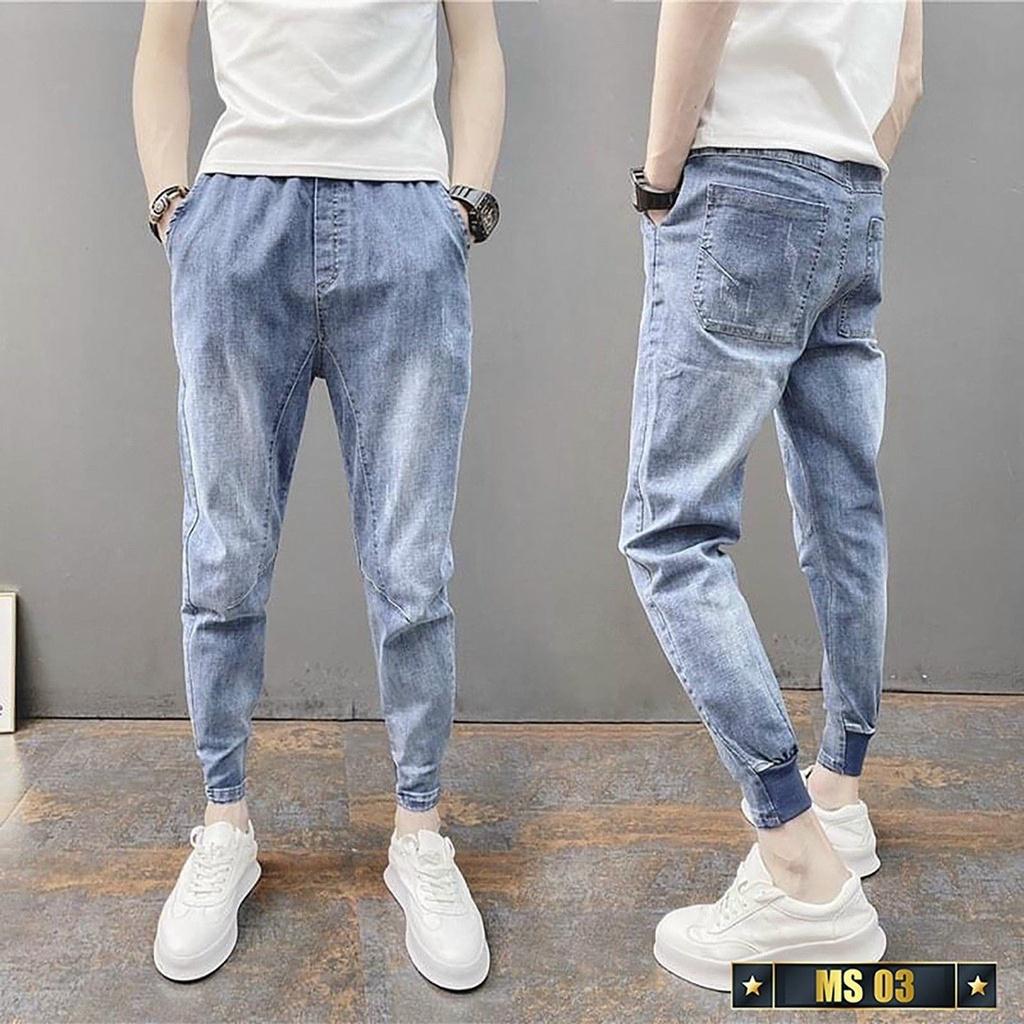 Quần jean nam chất bò co giãn- nhiều mẫu giá rẻ phong cách TINA MS90