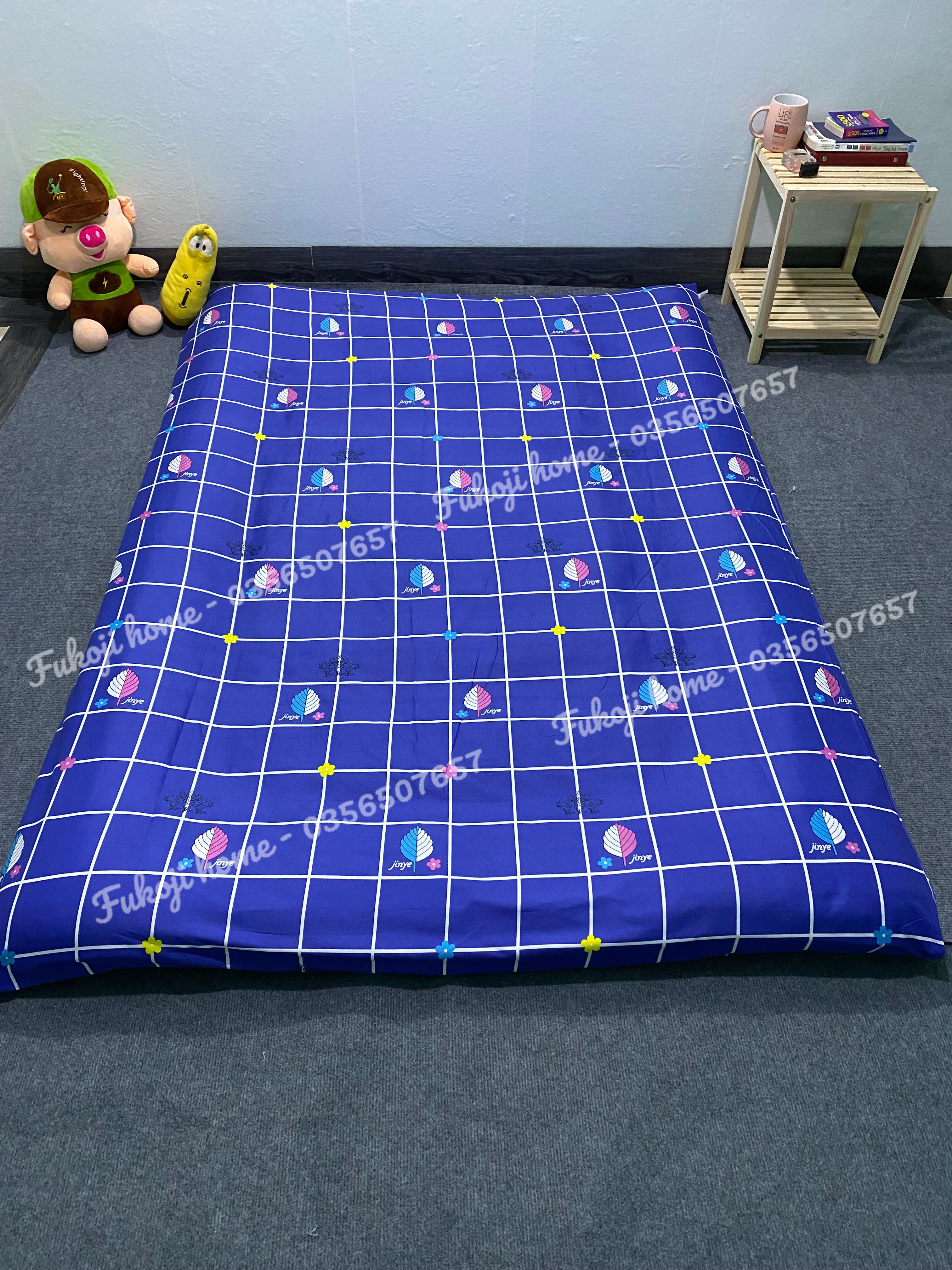 Áo nệm topper,bọc nệm trải sàn kích thước 1mx2m,1m2x2m,1m4x2m,1m6x2m,1m8x2m