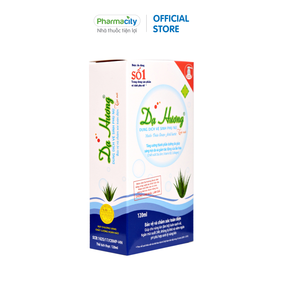 Dung dịch vệ sinh phụ nữ Dạ Hương (120ml)