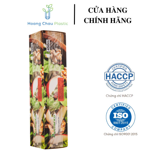 MÀNG BỌC THỰC PHẨM SATISFIED 38 CM X 450M - DÙNG ĐƯỢC CHO LÒ VI SÓNG - KHÔNG CHỨA CHẤT PHỤ GIA ĐỘC HẠI- SẢN XUẤT CHUẨN MÉT- AN TOÀN CHO NGƯỜI TIÊU DÙNG.