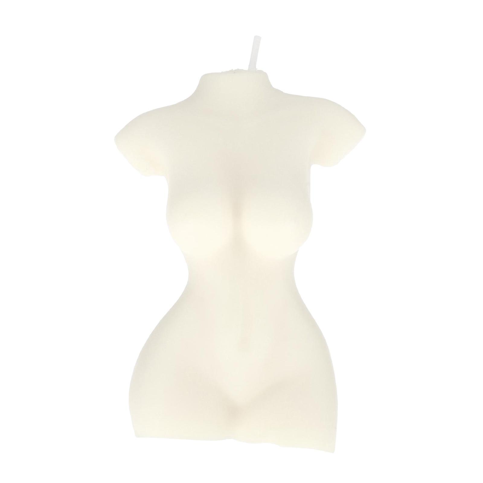 Human Female Body Bust Scented Statue Candle Office Decorative Photo Props