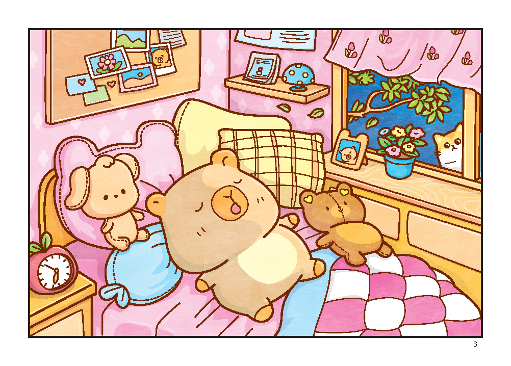 Sách Tô Màu - Hạnh Phúc Nhỏ Của Capybara