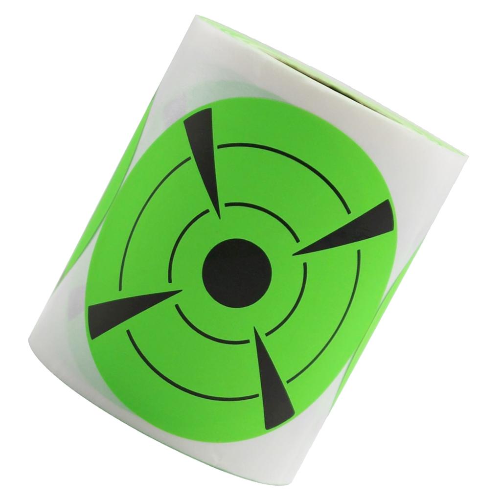 125 Pieces 3inch Diameter Adhesive Shooting Target Round Splatter Sticker Targets Shooting Portable Field Target Roll Shoot Accessories