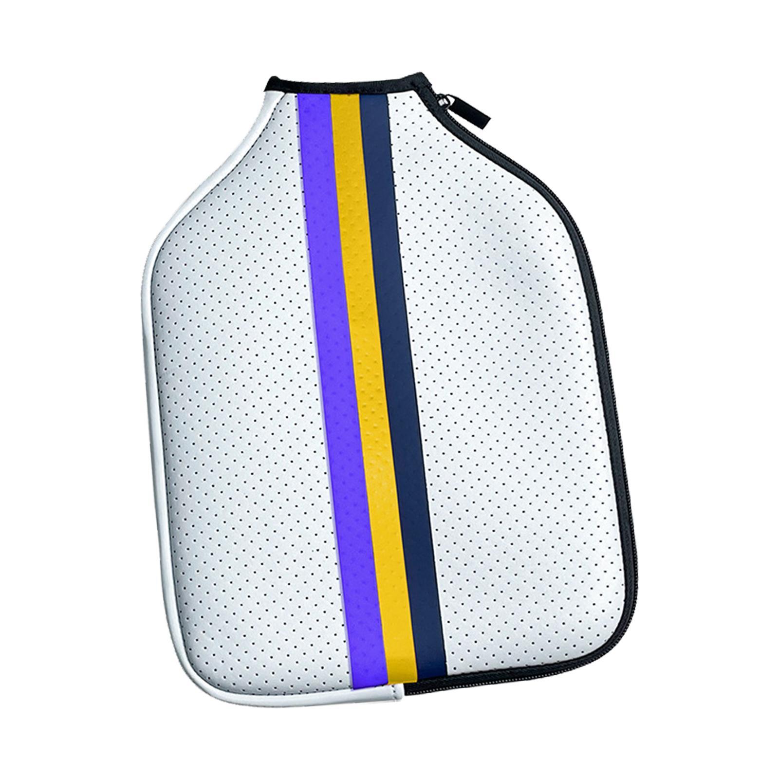 Racket Sleeve Neoprene Pickleball Paddle Cover Waterproof Protector Accessories Gift Zipper Pickleball Head Cover for Exercise Training