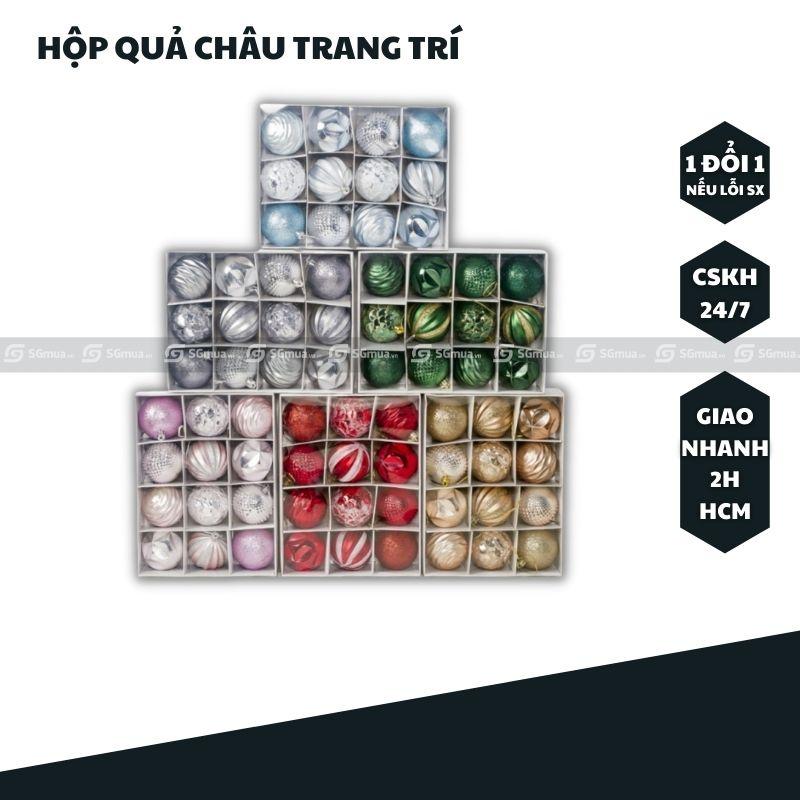 Hộp trái châu cao cấp trang trí cây thông Noel_Giáng sinh