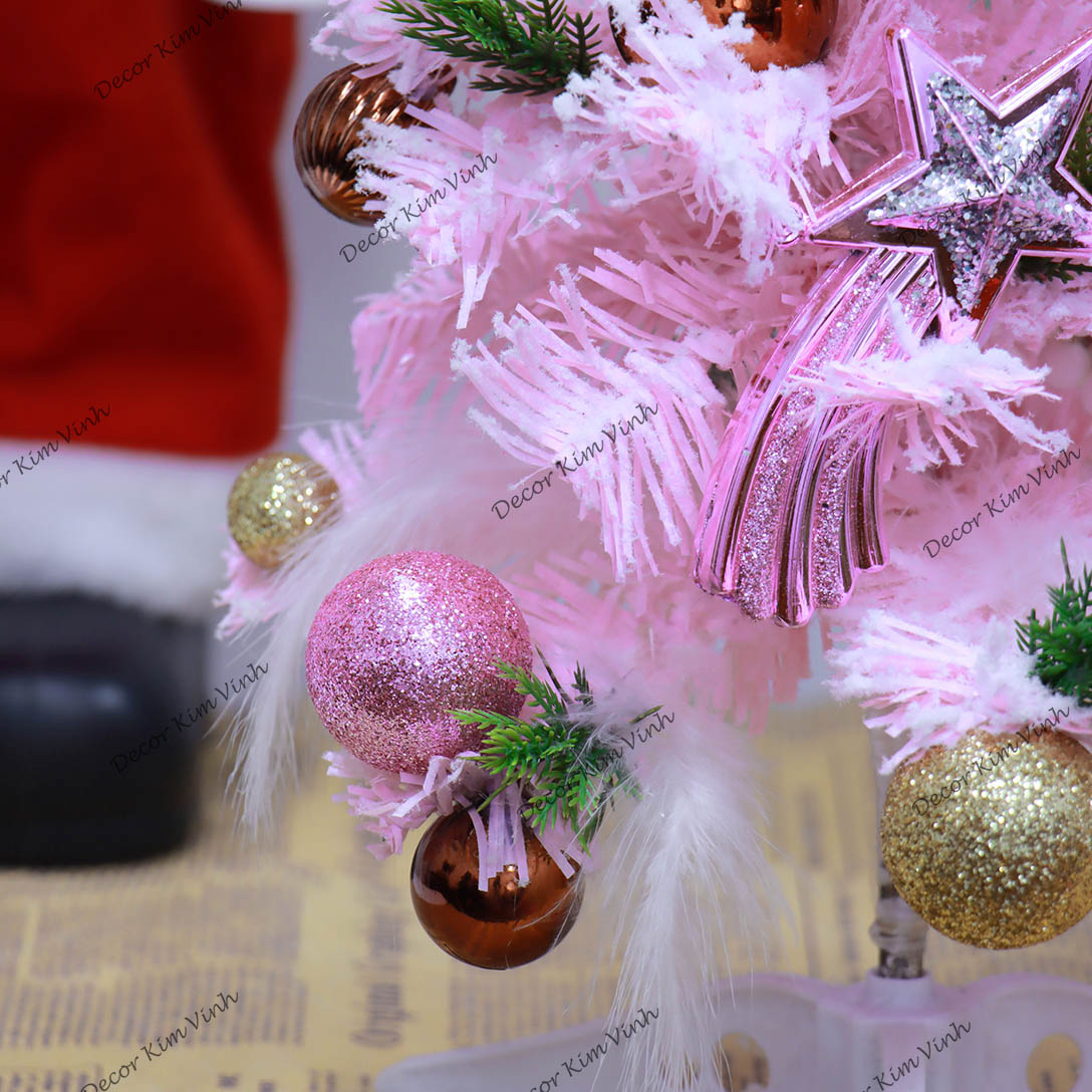 Cây Thông Nhí TH07 Cây Thông Hồng Trang Trí Giáng Sinh Cây Thông Noel